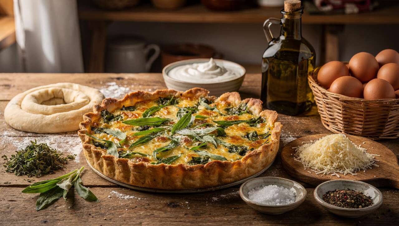 Tarte à l'ail des ours : recette savoureuse et originale
