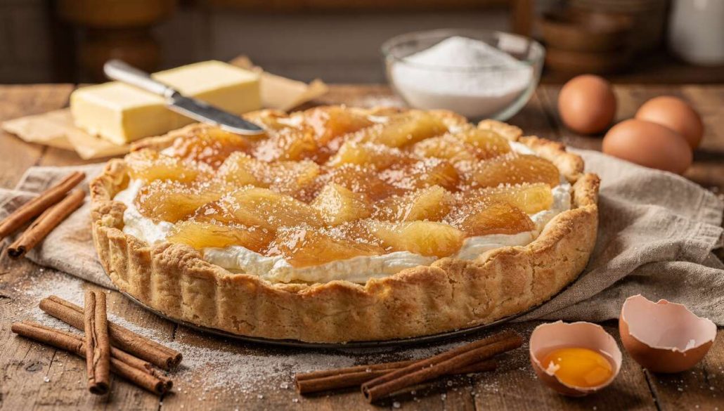 Tarte au fromage blanc et compote de pommes : une recette gourmande