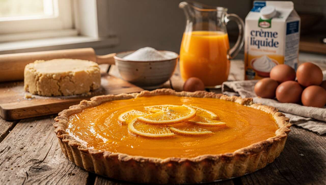 Recette facile : tarte à l'orange savoureuse