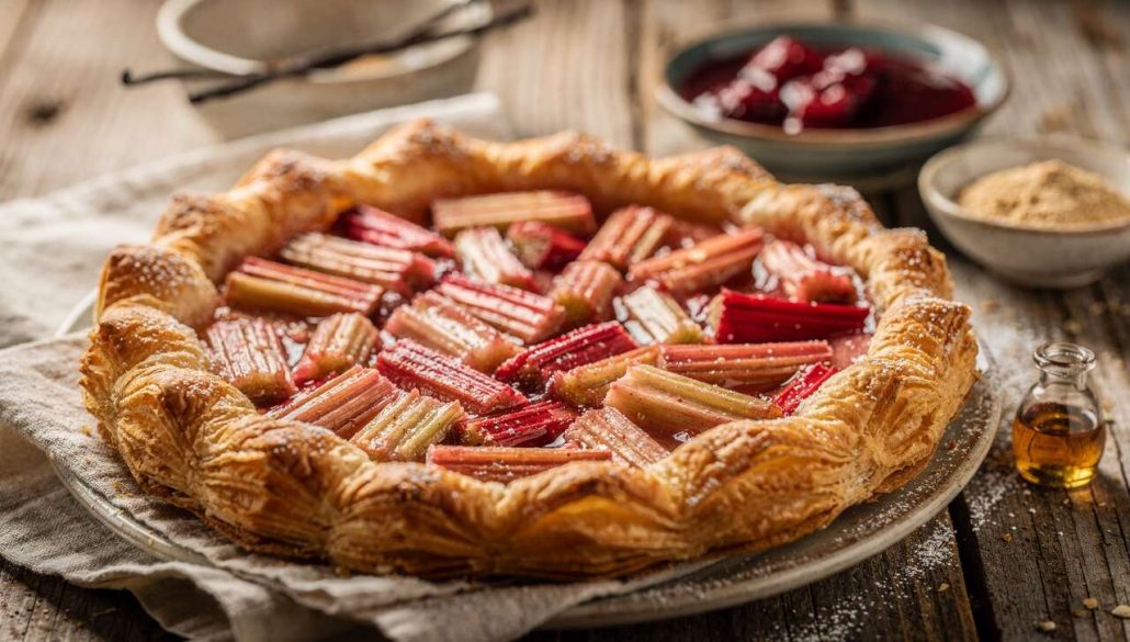 Recette de tarte à la rhubarbe : simple et savoureuse