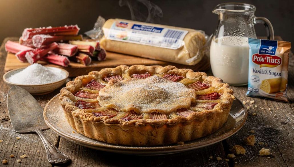 Tarte à la rhubarbe facile à congeler