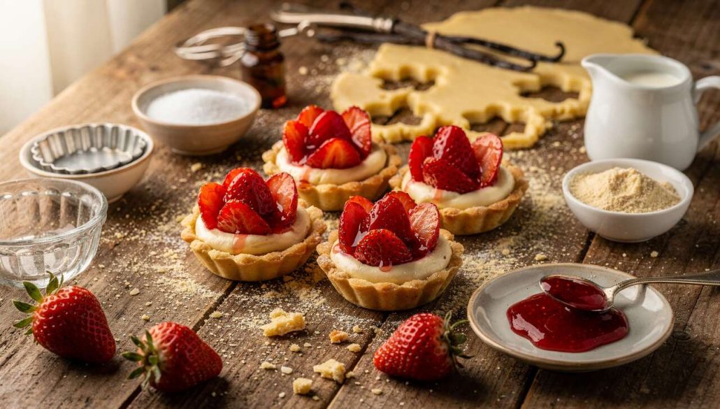 Mini tartelettes à la fraise maison : recette facile et délicieuse