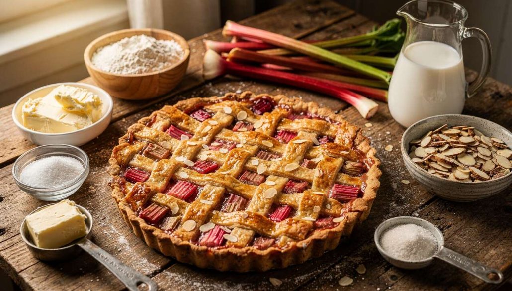 Recette tarte rhubarbe vegan : délice à savourer