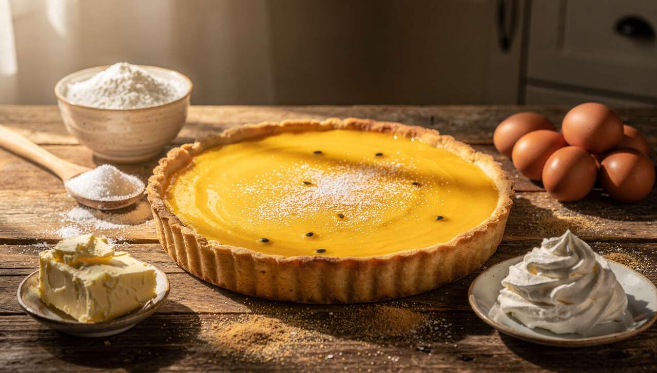 Tarte aux fruits de la passion : une recette exotique et savoureuse