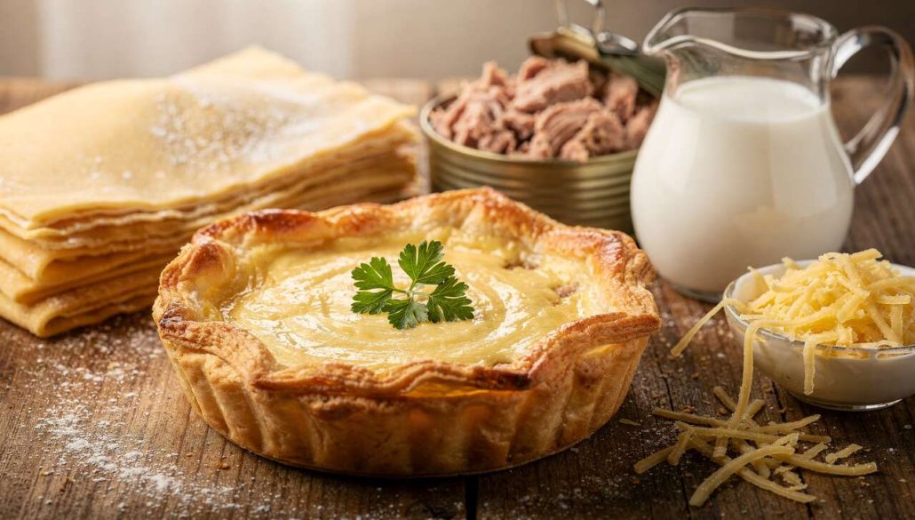 Tarte au thon et crème fraîche : recette facile et savoureuse