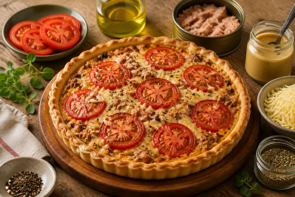 Tarte thon tomate : recette facile et rapide