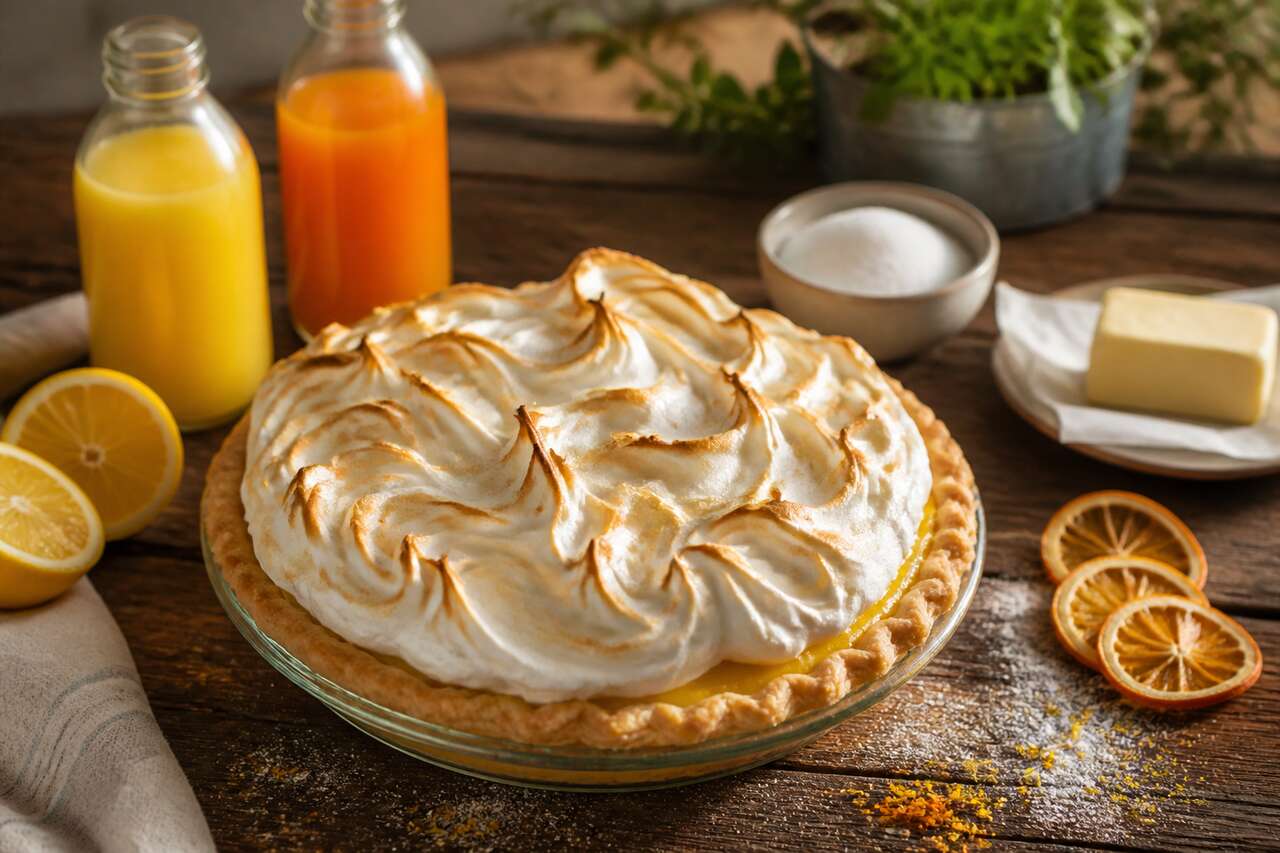 Recette de tarte aux agrumes meringuée : un délice citronné
