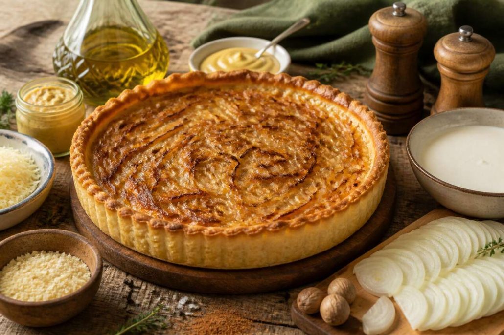 Tarte aux oignons facile et rapide