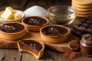 Tartelettes chocolat et caramel beurre salé : recette gourmande
