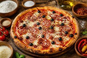 Recette de pizza calabraise maison