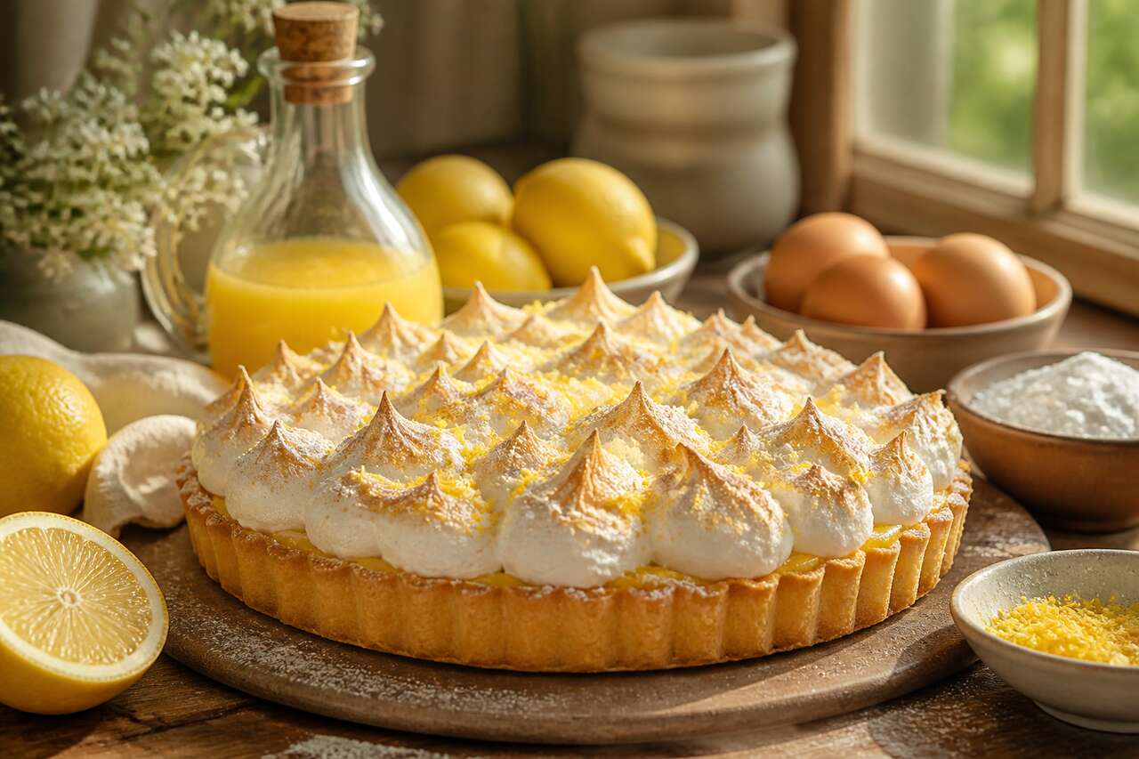 Tarte au citron meringuée de Cyril Lignac : recette gourmande et facile