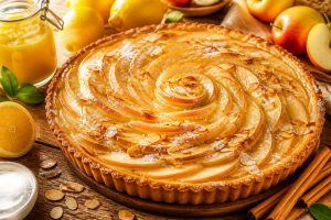 Tarte aux pommes et citron : recette gourmande et acidulée