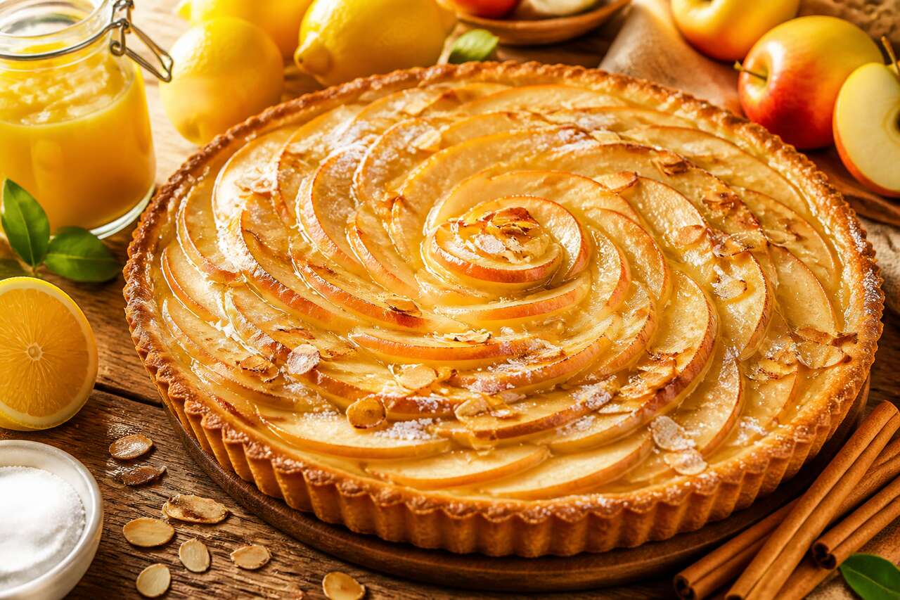 Tarte aux pommes et citron : recette gourmande et acidulée