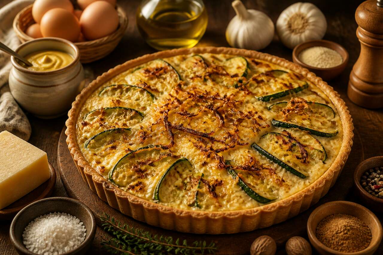 Tarte courgette et brandade de morue : une recette savoureuse