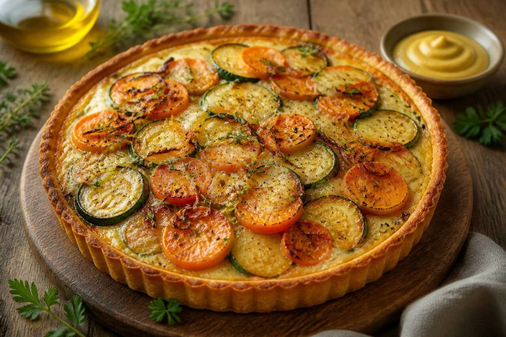 Tarte aux carottes et courgettes au Cookeo : recette facile et savoureuse