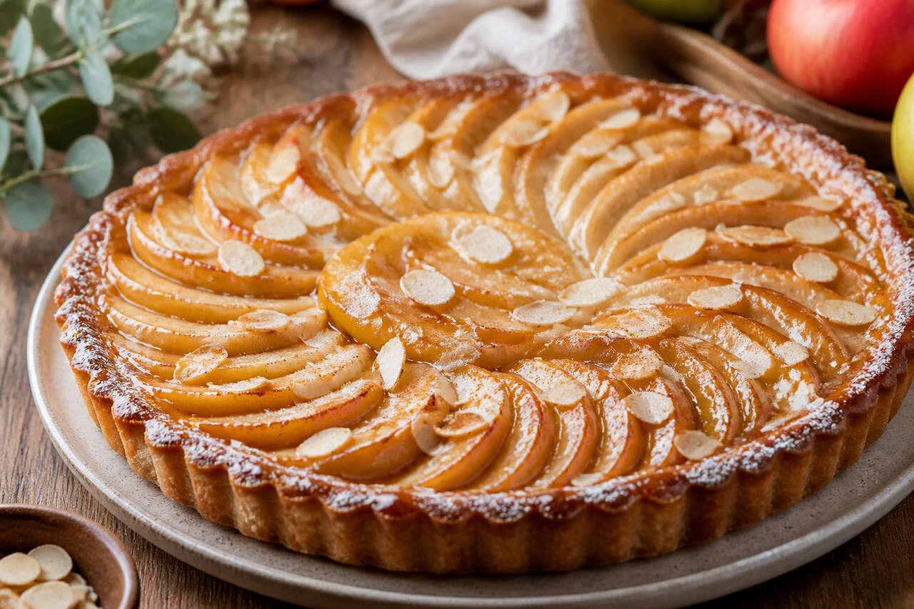 Tarte aux pommes et caramel fondant : la recette irrésistible
