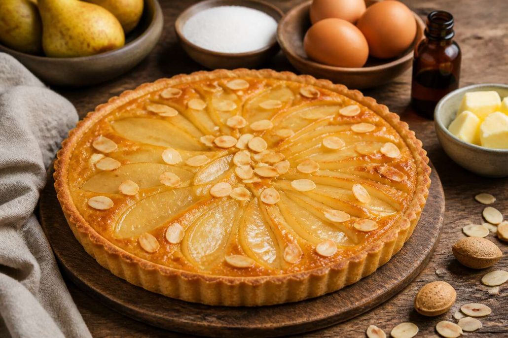 Tarte Poires Et Amandes : recette Gourmande Et Facile
