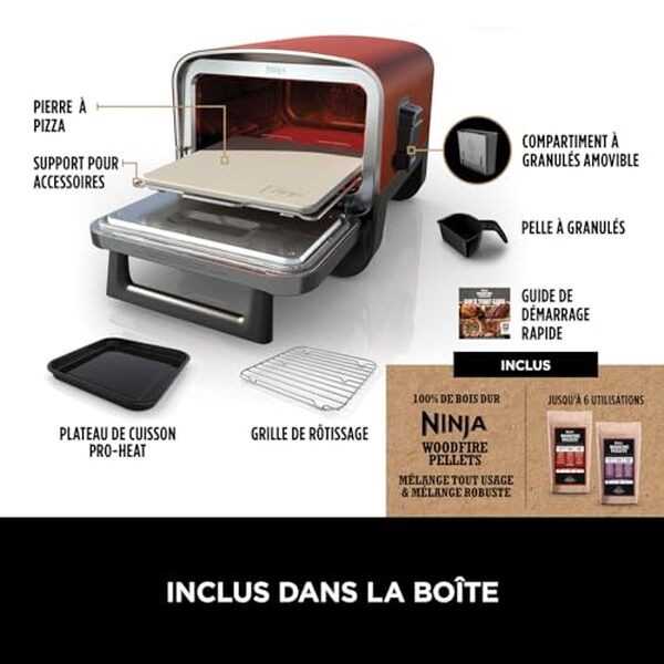 Découvrez notre test détaillé du four à pizza électrique Ninja Woodfire OO101EU 8-en-1. Caractéristiques, performances et avis d'experts pour bien choisir votre four extérieur. 