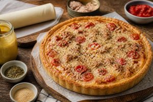 Tarte au thon et tomate au Thermomix : recette facile