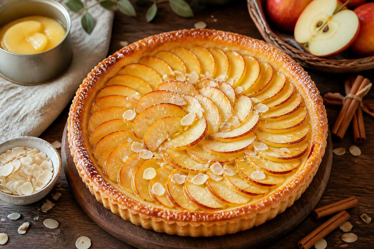 Tarte flan aux pommes alsacienne : recette facile et savoureuse