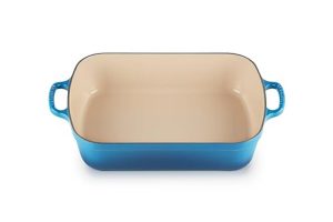 Test du plat rectangulaire Le Creuset Signature 33 cm bleu Marseille