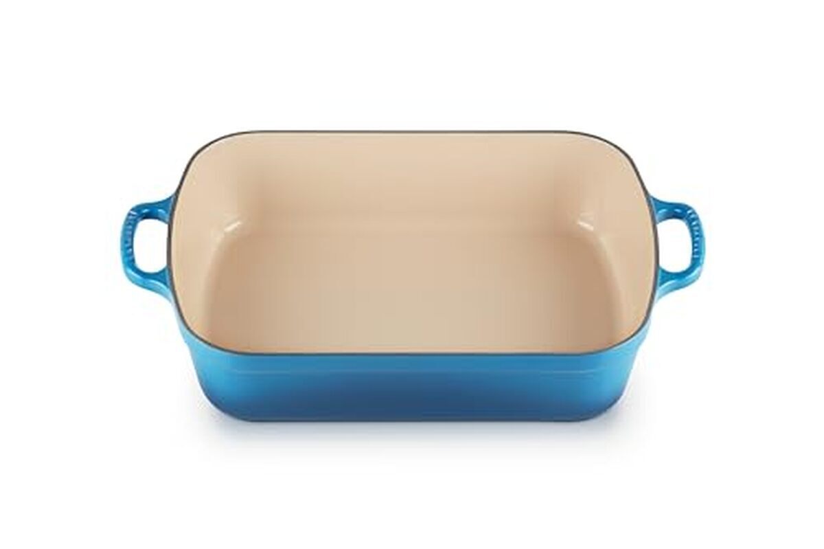 Test du plat rectangulaire Le Creuset Signature 33 cm bleu Marseille