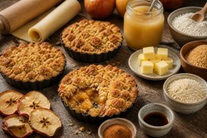Tartelettes crumble aux pommes : recette gourmande et facile