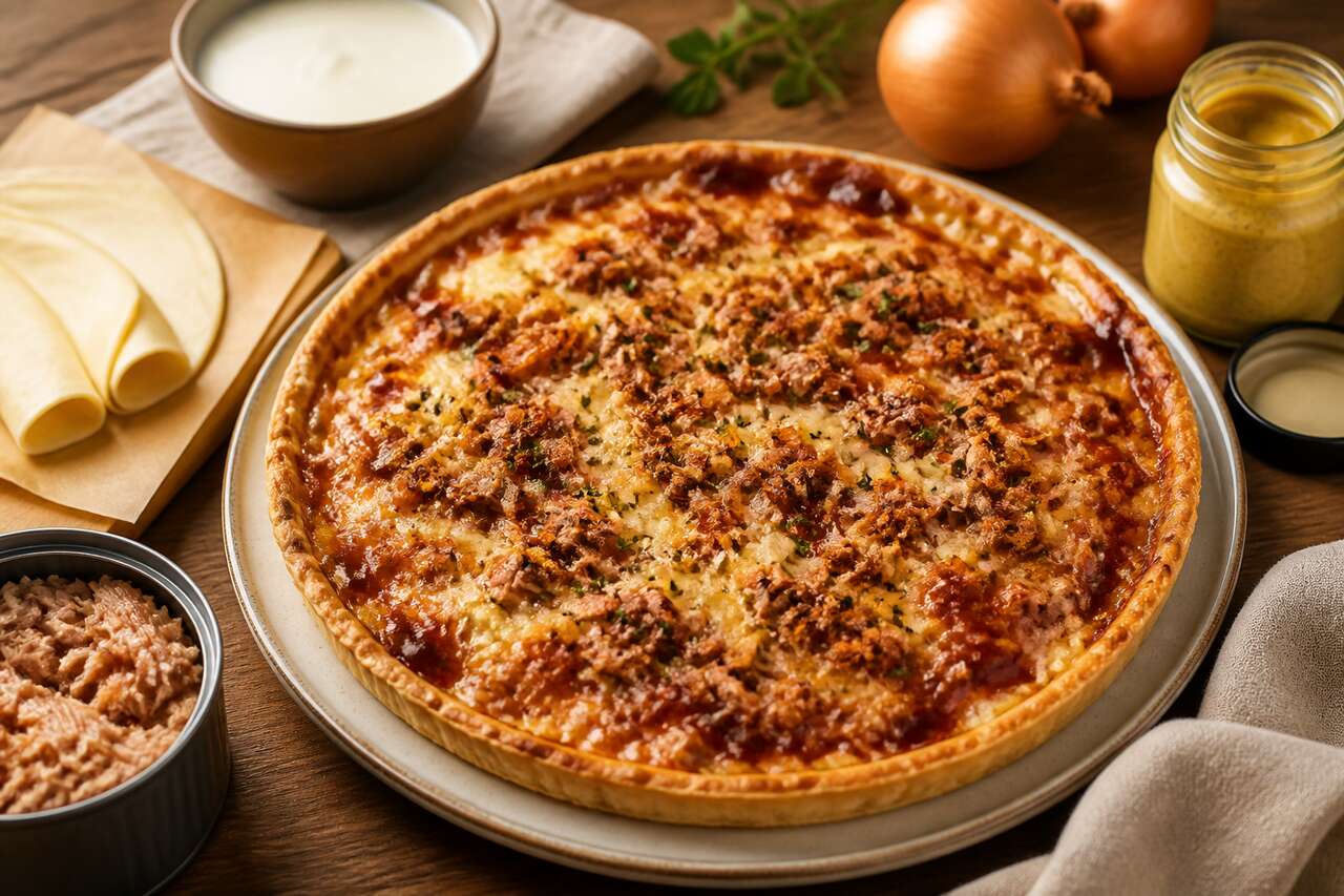 Tarte au thon et ketchup : recette facile et savoureuse