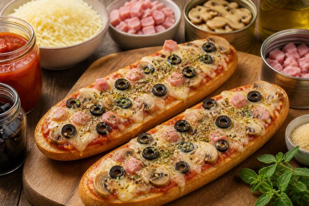 Recette de pizza baguette maison : facile et rapide