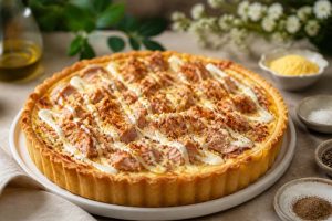 Tarte au thon à la crème fraîche liquide : recette savoureuse et facile