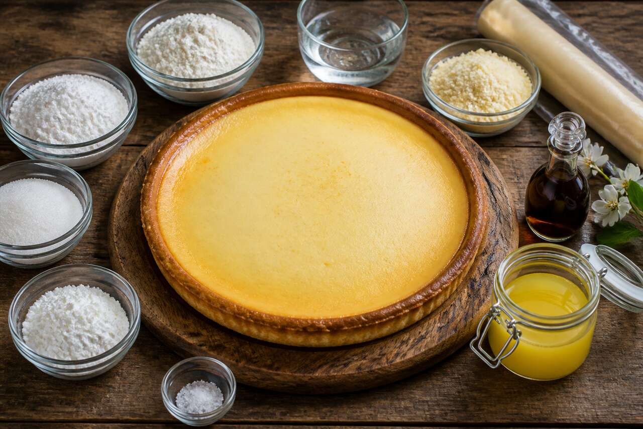 Tarte au fromage blanc façon pudding : recette gourmande