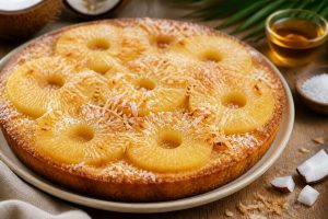 Tarte à l'ananas et noix de coco : recette facile et exotique