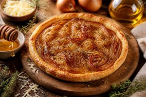 Tarte à l'oignon au vinaigre de cidre : recette savoureuse et originale