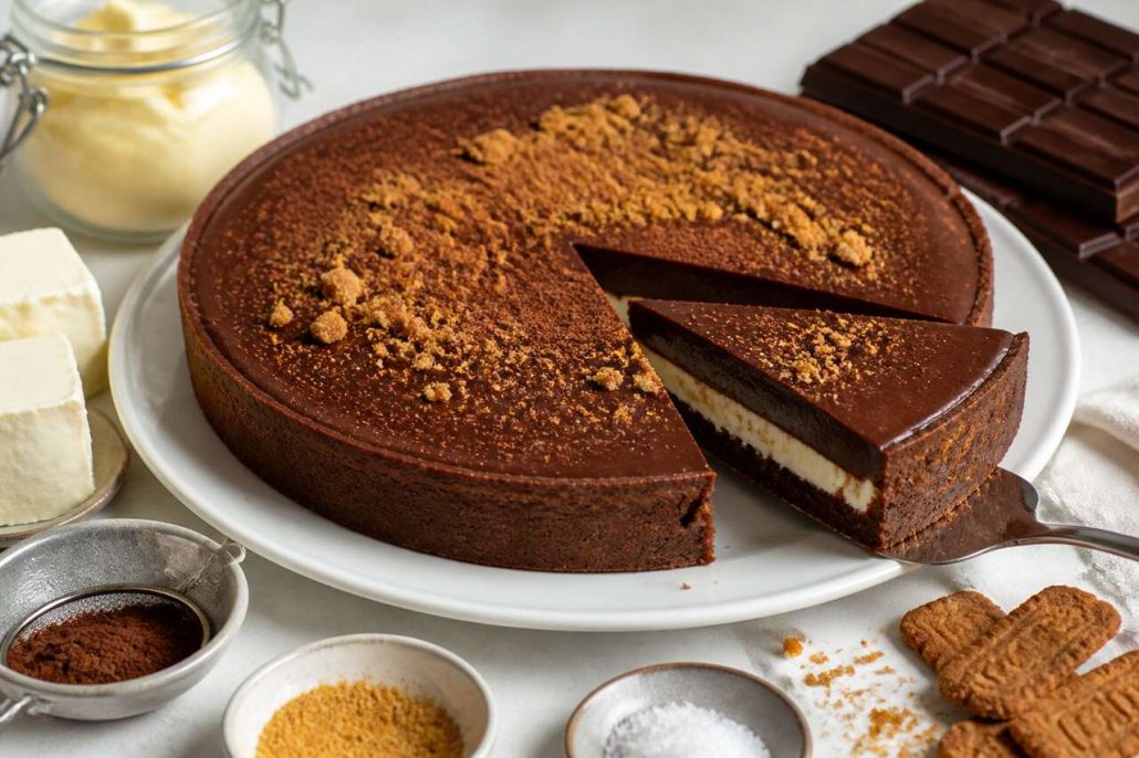Tarte fondante chocolat mascarpone
