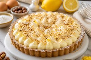 Tarte citron-noisettes : une alliance gourmande