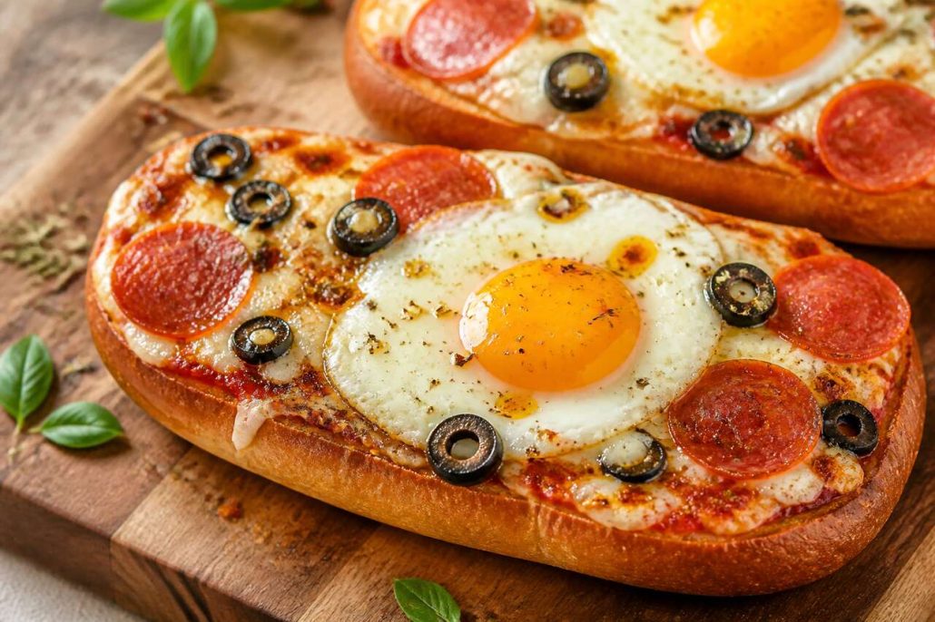 Recette d'egg boat façon pizza : un délice pour vos papilles