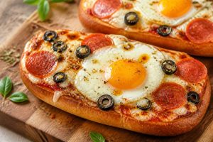 Recette d'egg boat façon pizza : un délice pour vos papilles