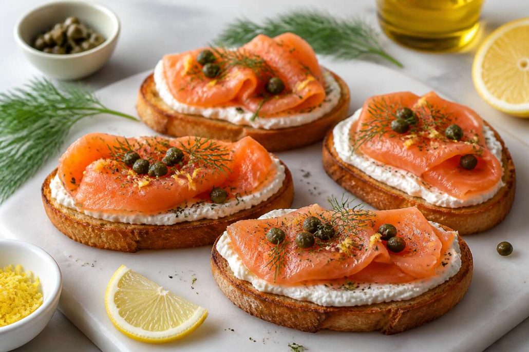 Bruschetta au saumon facile maison