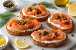 Bruschetta au saumon facile maison