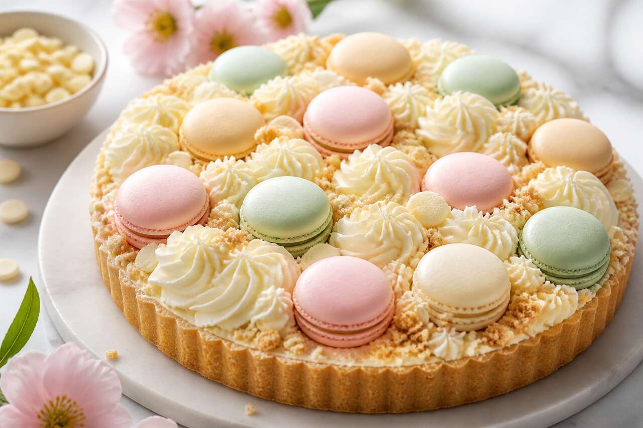Recette de tarte aux macarons : un délice gourmand