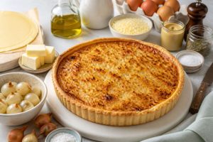Recette de tarte aux oignons de Roscoff : délice breton à découvrir