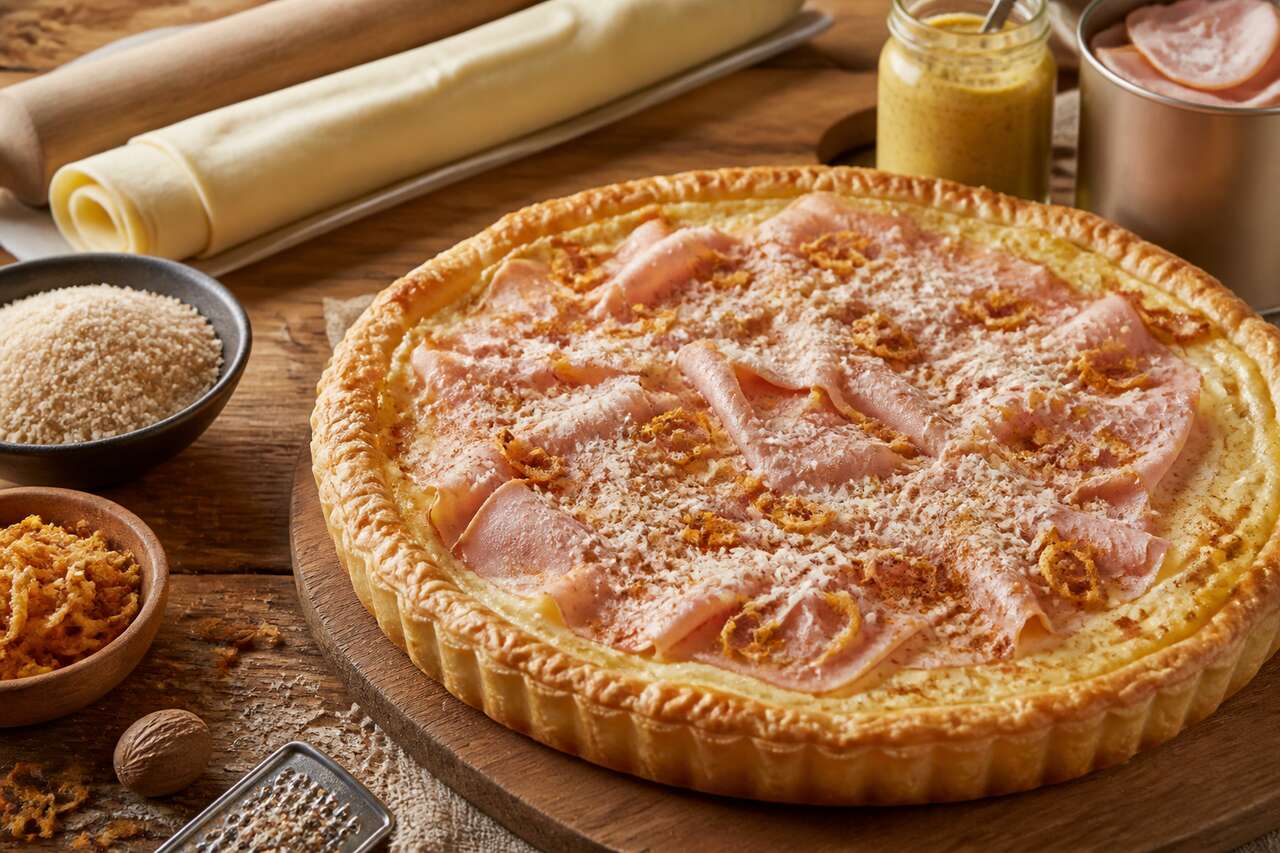 Recette de tarte au jambon de dinde maison