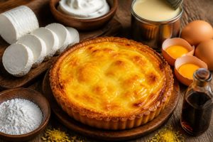 Recette : tarte au fromage de chèvre sucrée