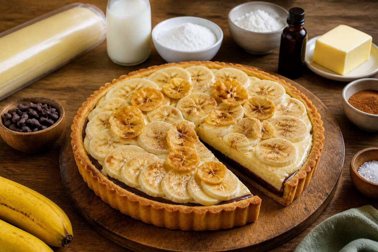 Tarte à la banane sans œuf : recette facile et savoureuse