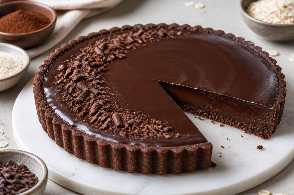 Tarte au chocolat minceur : recette légère et gourmande