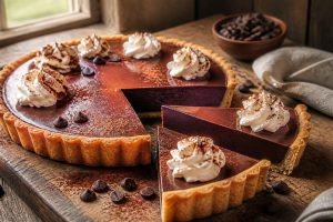 Tarte au chocolat à la crème semi-épaisse : une délicieuse recette