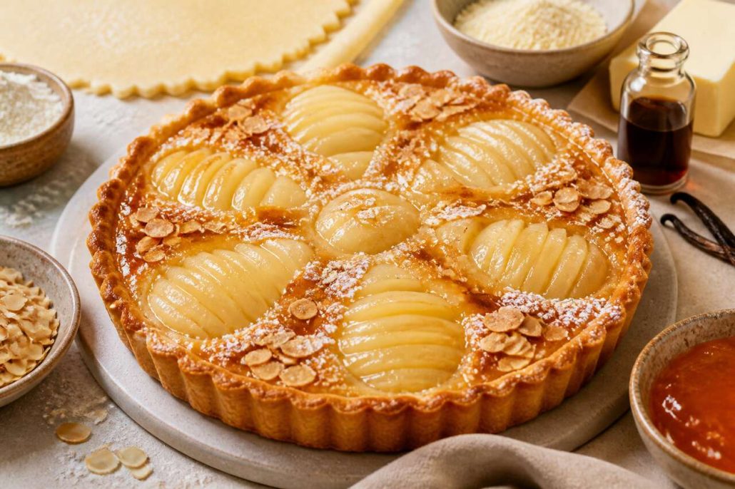 Tarte aux poires Désir : recette gourmande