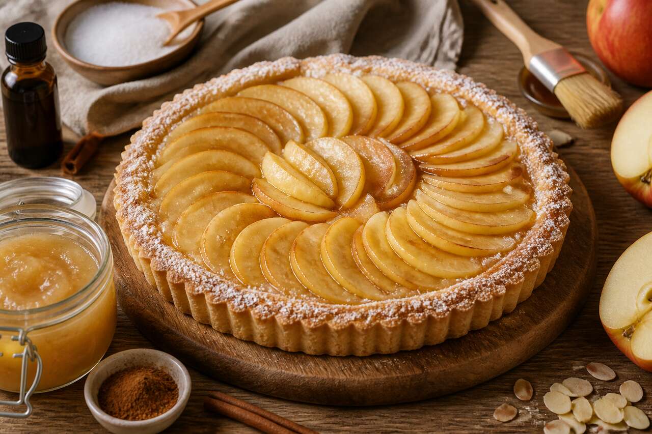 Tarte à la compote de pomme : recette facile et savoureuse
