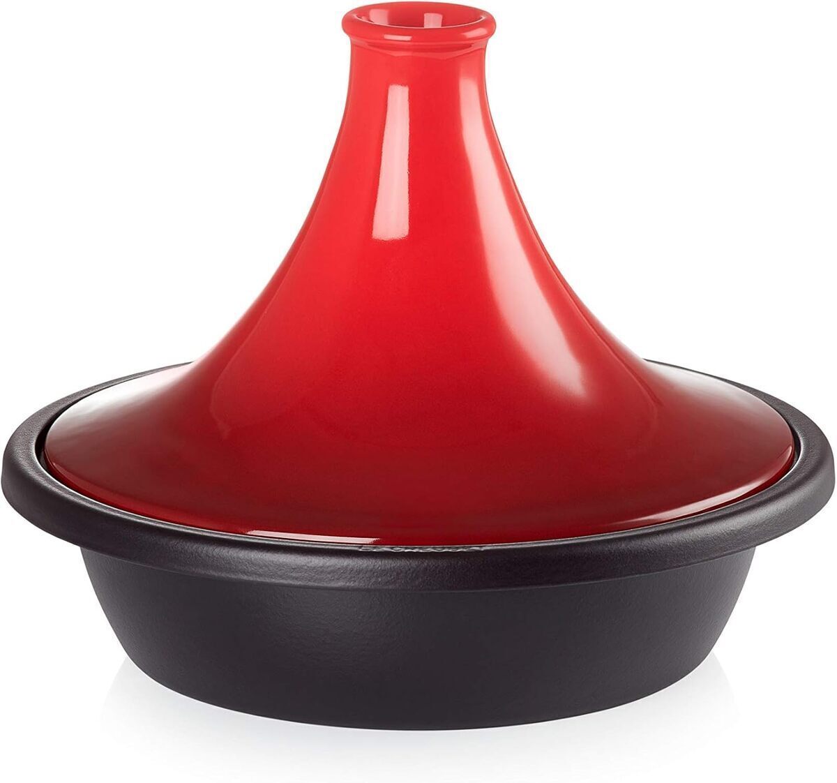 Test du tajine en fonte émaillée Le Creuset 31 cm cerise