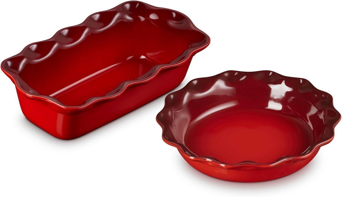 Test : moules à tarte et plat à pain Le Creuset Heritage